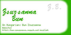 zsuzsanna bun business card